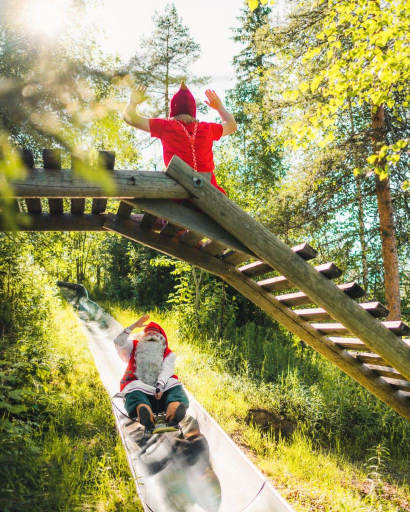 top 10 vakantie Rovaniemi Lapland zomer sauna kerstman glijbaan